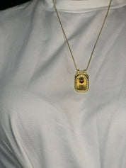 Main Character Evil Eye & Heart Necklace