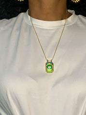 Main Character Evil Eye & Heart Necklace