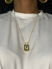 Main Character Evil Eye & Heart Necklace