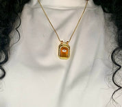 Main Character Evil Eye & Heart Necklace