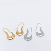 Geometric Sculptural Hoop Earrings